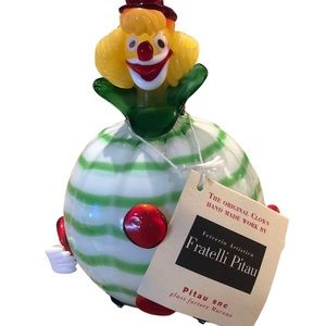 Vintage Murano Handblown Glass Clown. Rare.